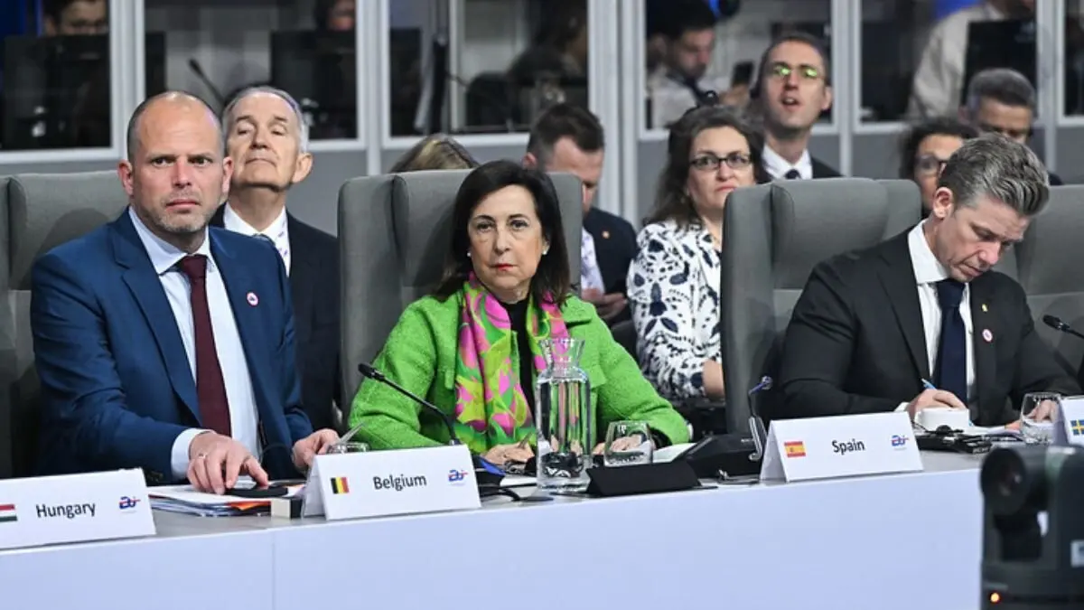 Margarita Robles durante la reunión informal de ministros de Defensa de la UE celebrada este jueves en Polonia. (Foto: The Chancellery of the Prime Minister / PAP S.A).
