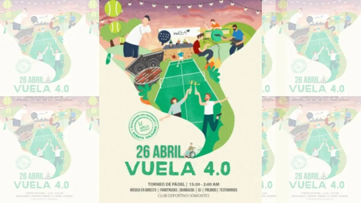 'vuELA' se celebrará el próximo 26 de abril en el Club Deportivo Somontes, en Madrid.