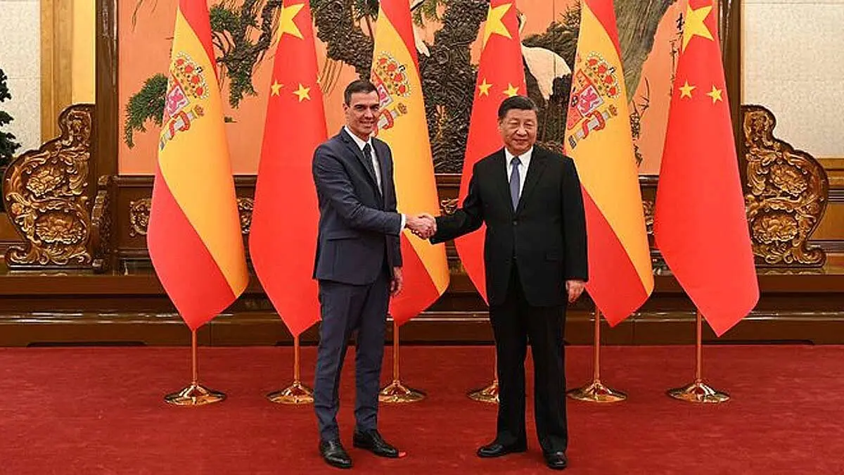 Pedro Sánchez en China con
Xi Jinping@fotoX