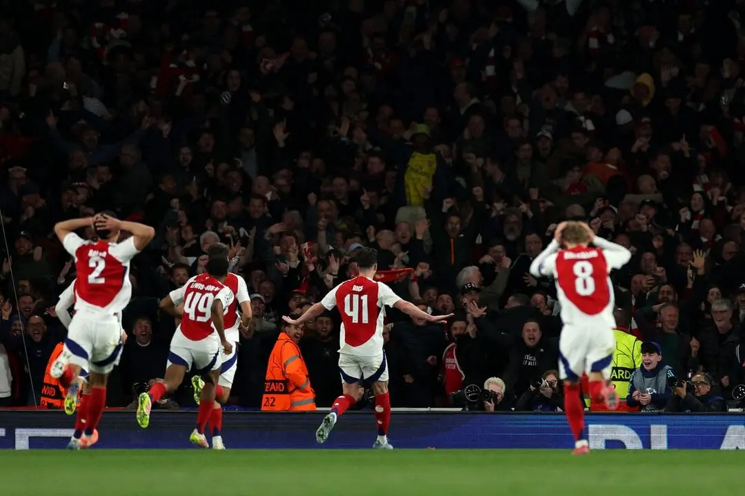 El Madrid nunca estuvo cómodo en el partido, Fuente: Arsenal/ X