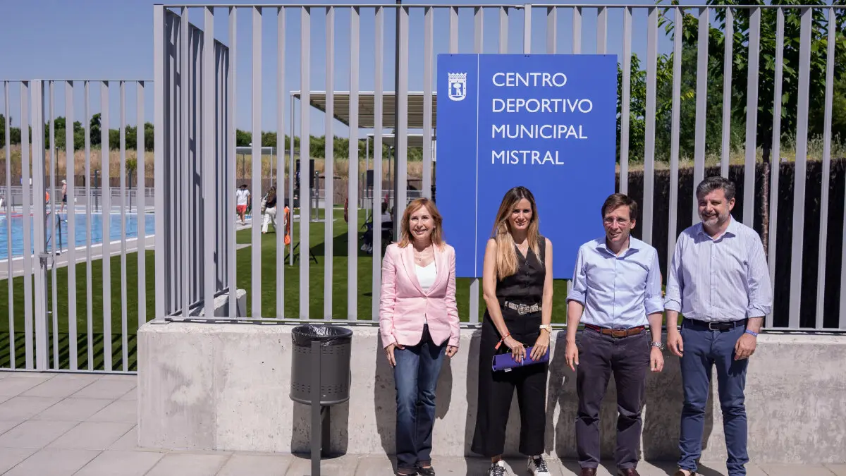 Visita a las instalaciones del Centro Deportivo Municipal Mistral. Imagen: Ayuntamiento de Madrid