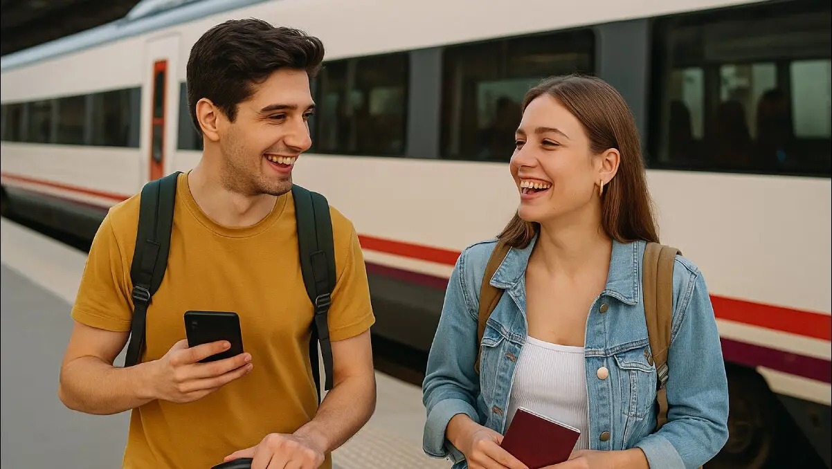Jóvenes viajando