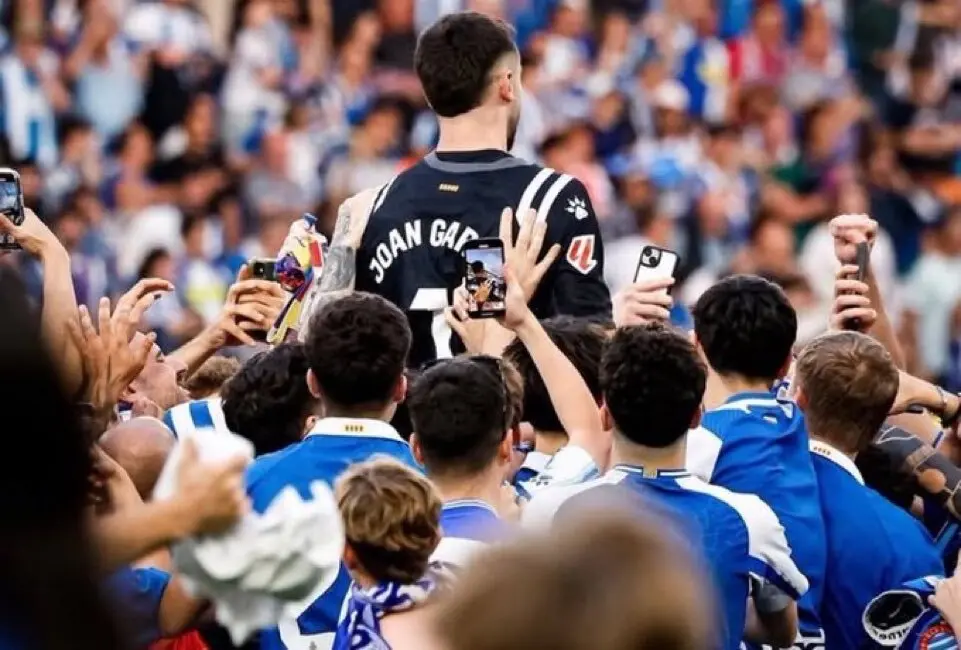 Joan García llevaba 9 años en el Espanyol. Fuente: Son serem FCB/ X