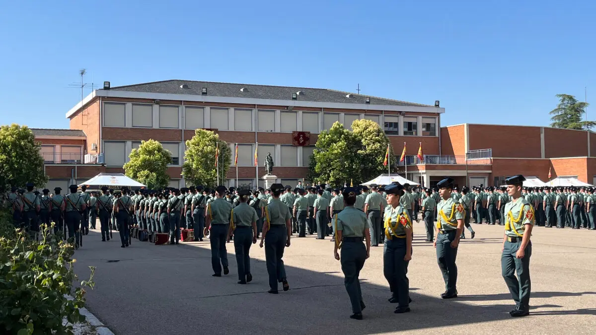 La ceremonia ha tenido lugar en el emblemático Colegio de Guardias Jóvenes "Duque de Ahumada" de Valdemoro, Madrid. Imagen: ESTRELLA DIGITAL