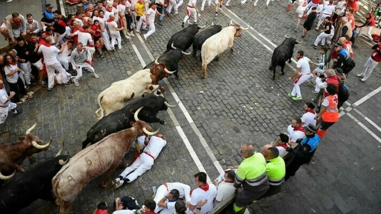 Imagen del encierro. Fuente Twitter, Sr Pai Christiansen 