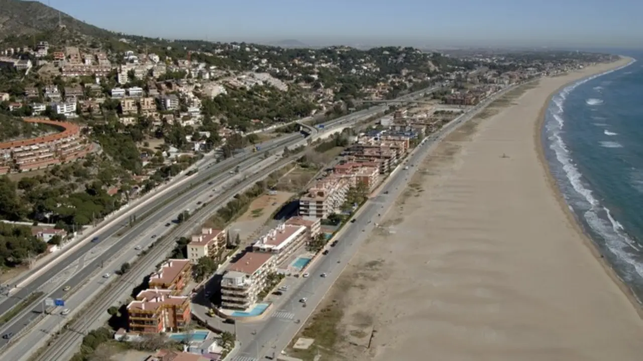 Imagen de una playa de Sitges. Fuente Ayuntamiento Sitges