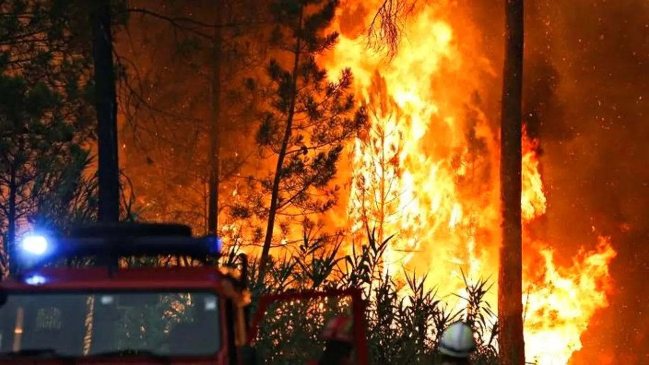 imagen de uno de los incendios en Portugal. Fuente Nova Portugal