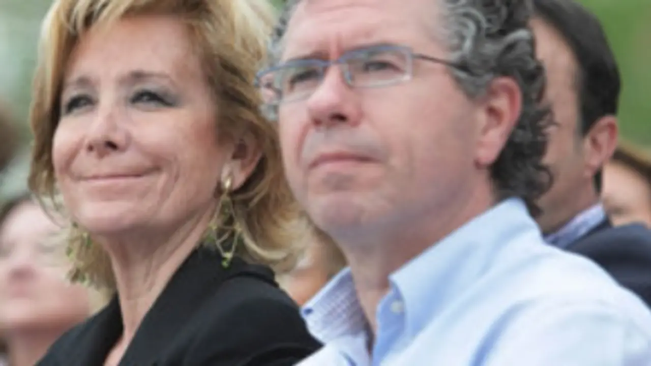 Esperanza Aguirre junto a Francisco Granados