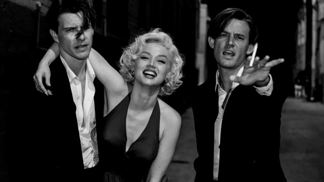 Ana de Armas interpretando a Marilyn Monroe en la película