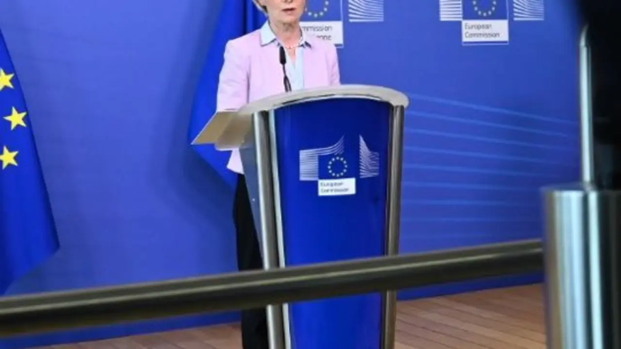 La presidenta de la Comisión Europea, Ursula Von der Leyen