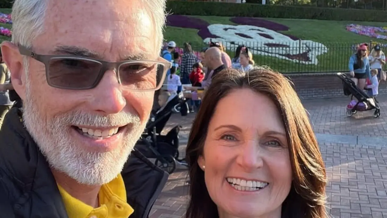 Nancy Hauck y su marido. Fuente Instagram 