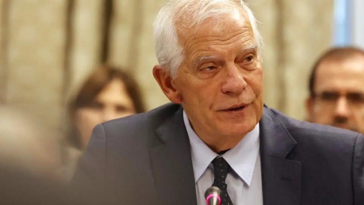 Josep Borrell durante una comparecencia en Bruselas