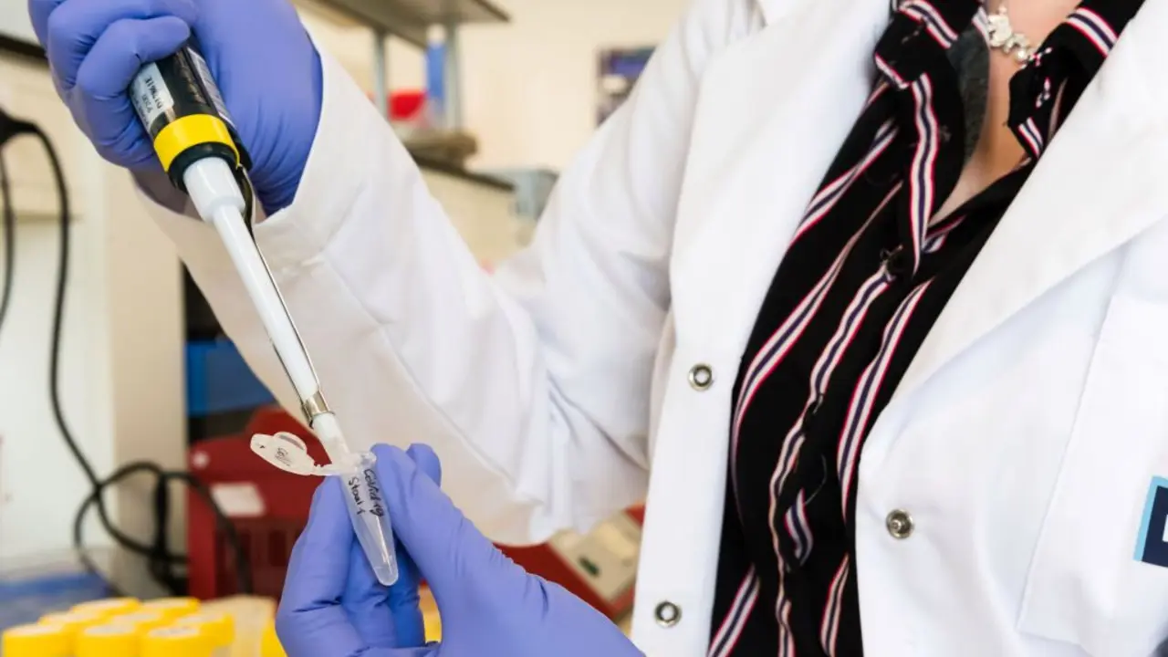 A doctor uses a pipette during coronavirus patient sample detection tests in the virology research labs at UZ Leuven university hospital in Leuven, Belgium, on Friday, Feb. 28, 2020. China has kick-started a clinical trial to speedily test a drug for the novel coronavirus infection as the nation rushes therapies for those afflicted and scours for vaccines to protect the rest. Photographer: Geert Vanden Wijngaert/Bloomberg via Getty Images