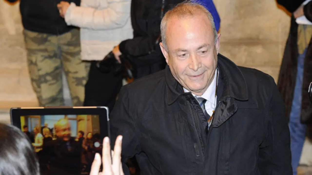 Judge Jose Castro Aragon leaves Palma of Mallorca courthouse after her hearing about "Noos Gate" in Palma de Mallorca, Spain Saturday Feb. 08, 2014.