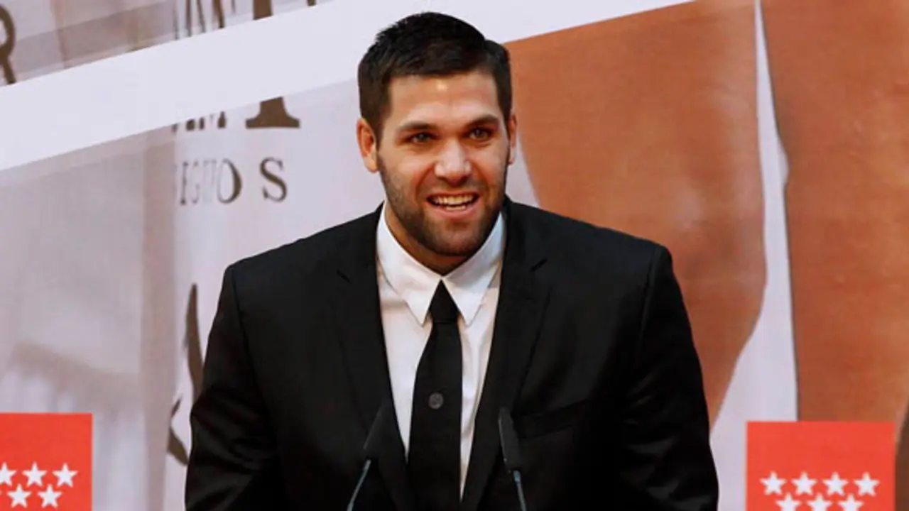 FELIPE REYES DURANTE LA CELEBRACION DEL CAMPEON COPA DEL REY ACB 2014
10/02/2014
MADRID