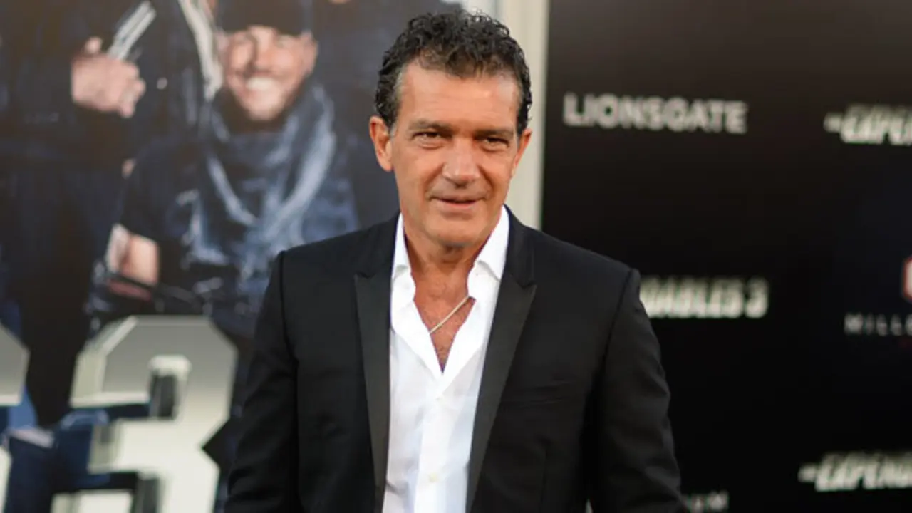 Actor Antonio Banderas attending premiere of "The Expendables 3" on Monday, Aug. 11, 2014, in Hollywood, Calif.
