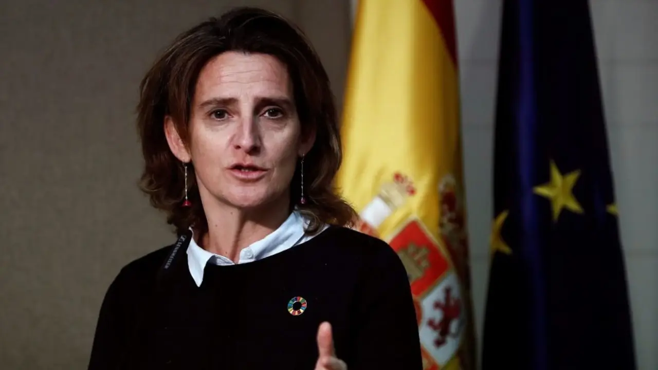 GRAF183. MADRID, 07/03/2019.- La ministra de Transición Ecológica, Teresa Ribera, durante la inauguración de la Jornada "Diálogo sobre justicia climática" en la que participan la vicepresidenta del Gobierno, Carmen Calvo , y la expresidenta de Irlanda y alta comisionada de la ONU para los Derechos Humanos, Mary Robinson. EFE/Mariscal