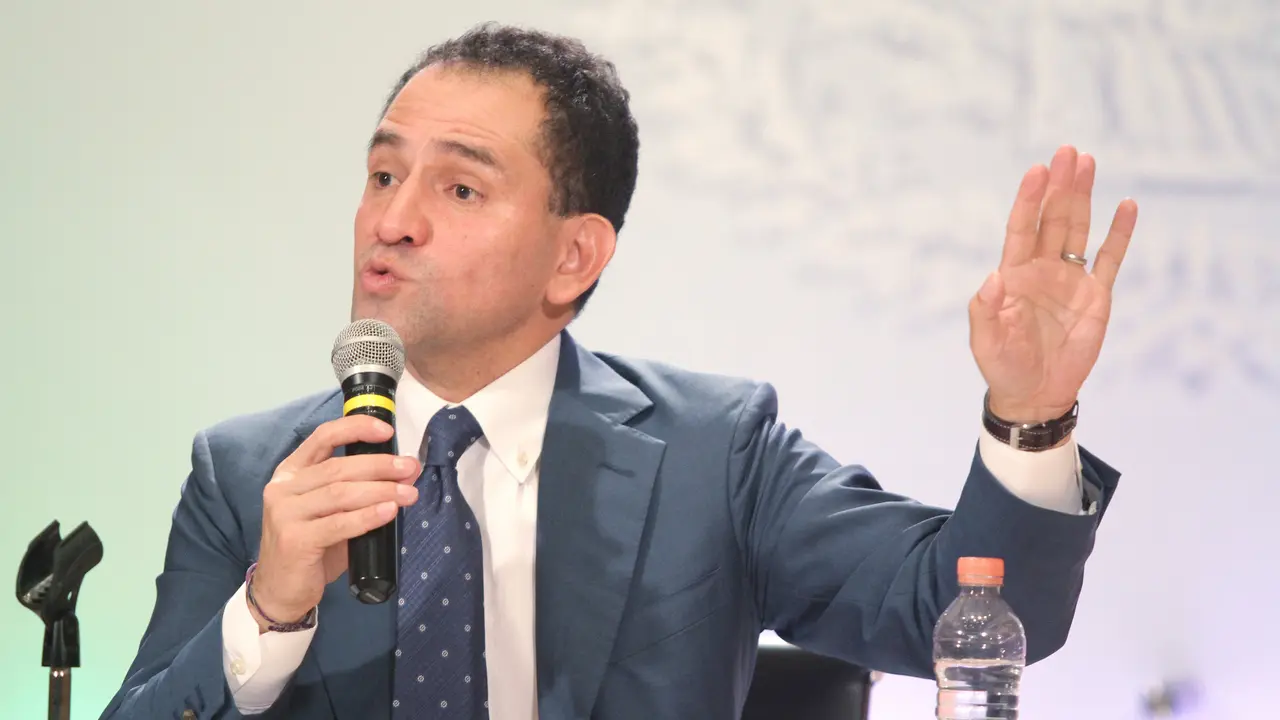 90709160. México, 9 Jul 2019 (Notimex-Gustavo Durán).- Conferencia de prensa del nuevo titular de la Secretaría de Hacienda y Crédito Público, Arturo Herrera. Ciudad de México, 9 de julio de 2019.
NOTIMEX/FOTO/GUSTAVO DURÁN/GDH/POL/