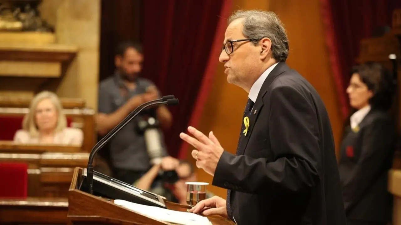 BARCELONA 12 05 2018  Politica   12 00 - Barcelona - Pleno de investidura del candidato a President de la Generalitat Quim Torra         FOTO de RICARD CUGAT