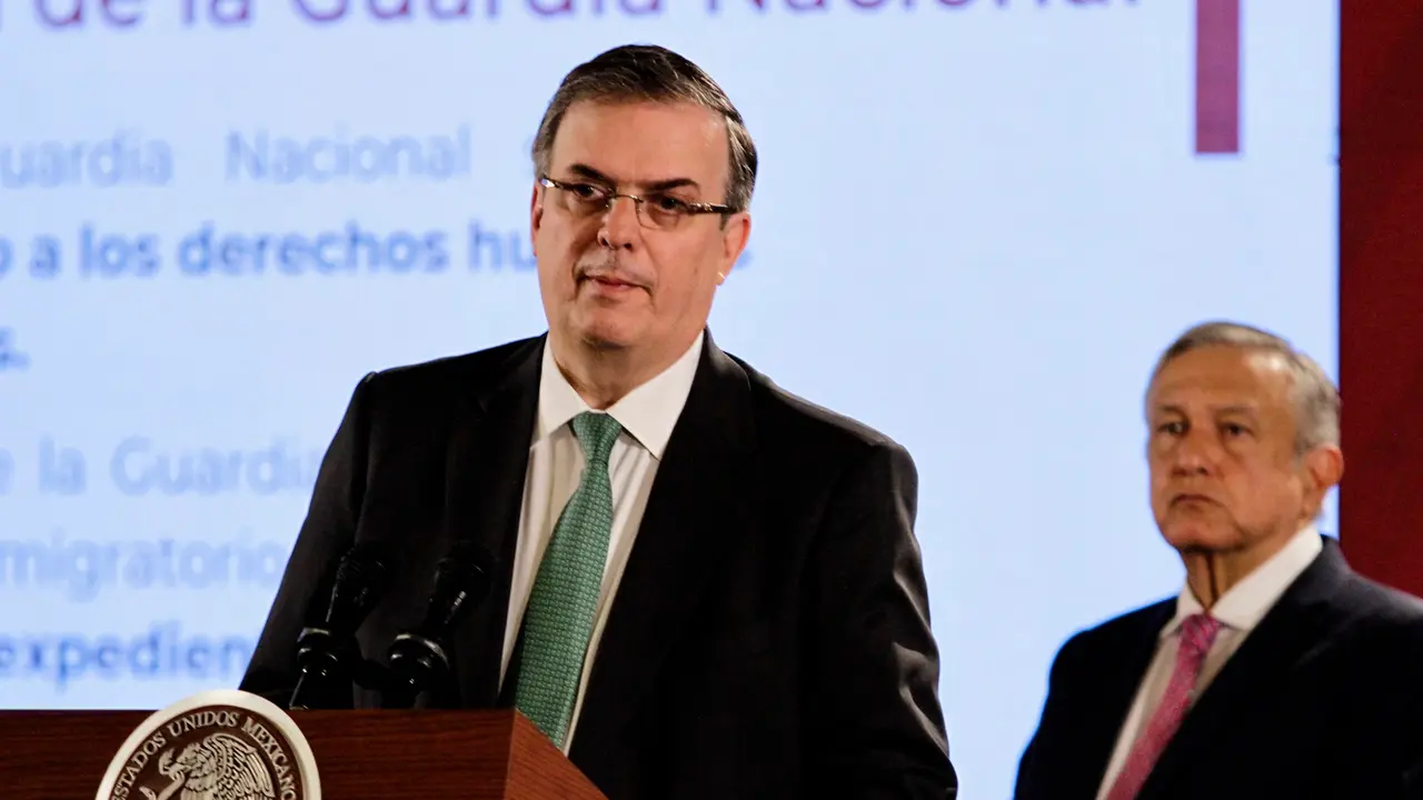 90906029. México, 6 Sep 2019 (Notimex-Alejandro Guzmán).- El Secretario de Relaciones Exteriores, Marcelo Ebrard informó sobre las medidas que se han tomado, como parte del Plan de Desarrollo y Migración, para reducir el flujo migratorio en México. Ciudad de México, 6 de septiembre de 2019. NOTIMEX/FOTO/ALEJANDRO GUZMÁN/AGH/POL/4TAT