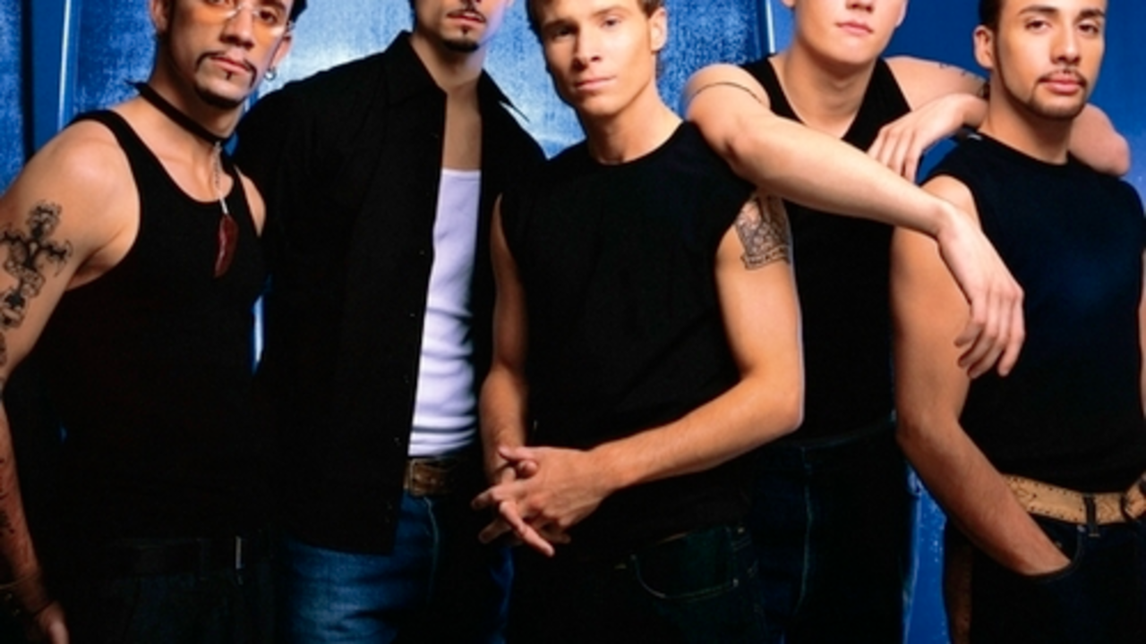 The Backstreet Boys from left to right: A.J. McLean,  Kevin Richardson, Brian Littrell, Nick Carter, and Howie Dorough. January 20, 2000
