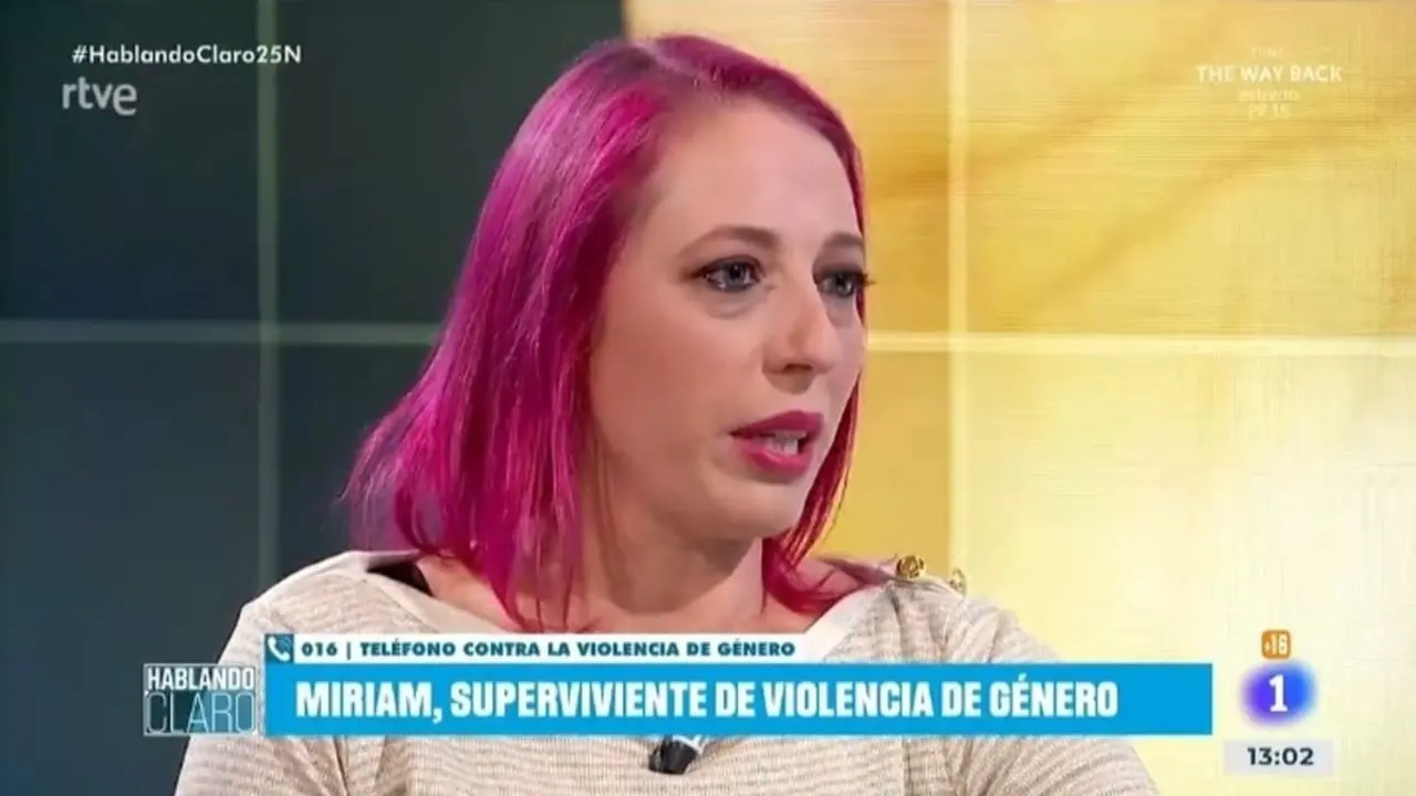 Míriam Cabrera, durante un momento de la entrevista