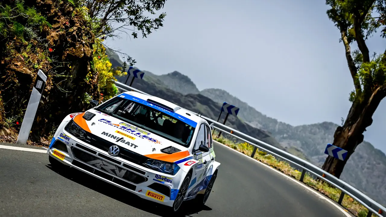 Nil Solans at FIA European Rally Championship in Las Palmas, Canarias on 13th May 2022 // @World / Red Bull Content Pool // SI202205130301 // Usage for editorial use only //