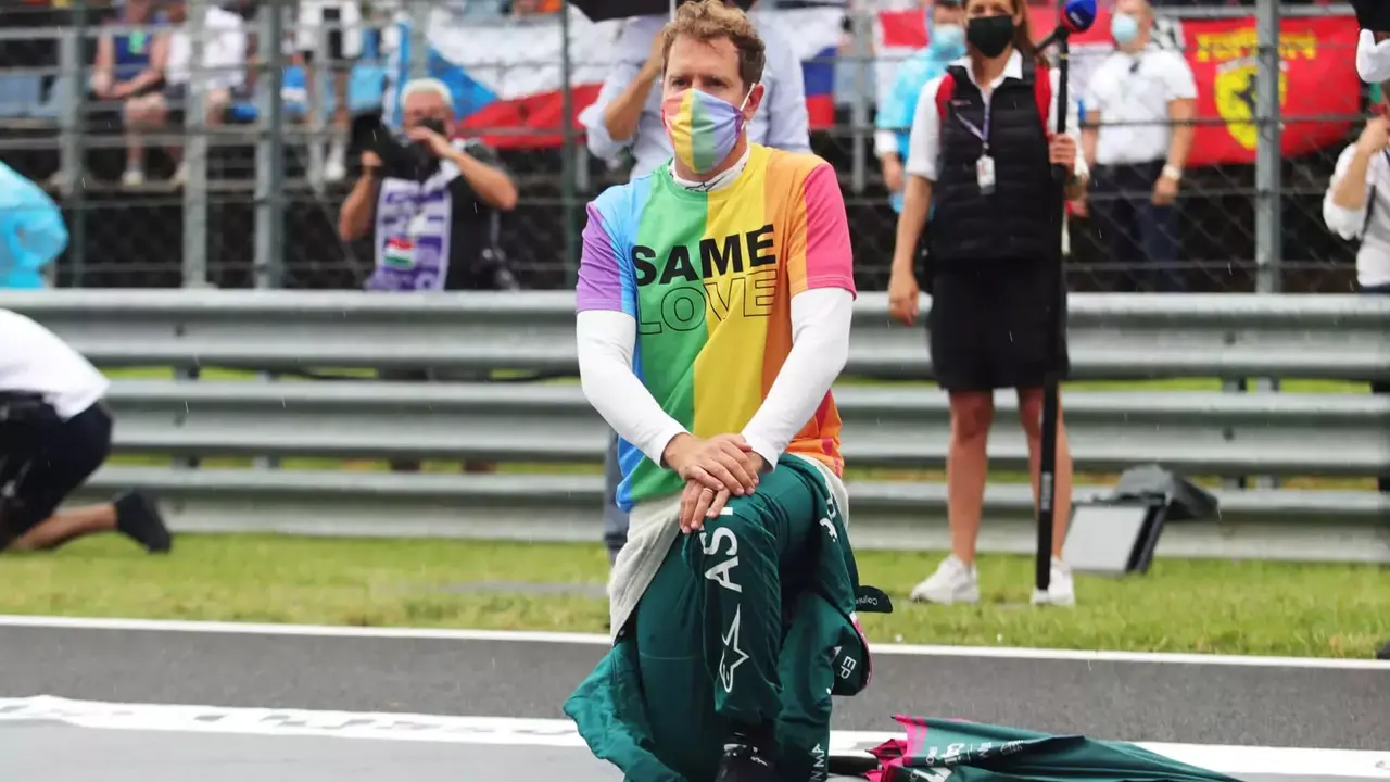 Sebastian Vettel en el Gran Premio de Hungría 2021 | Fuente: Getty Images