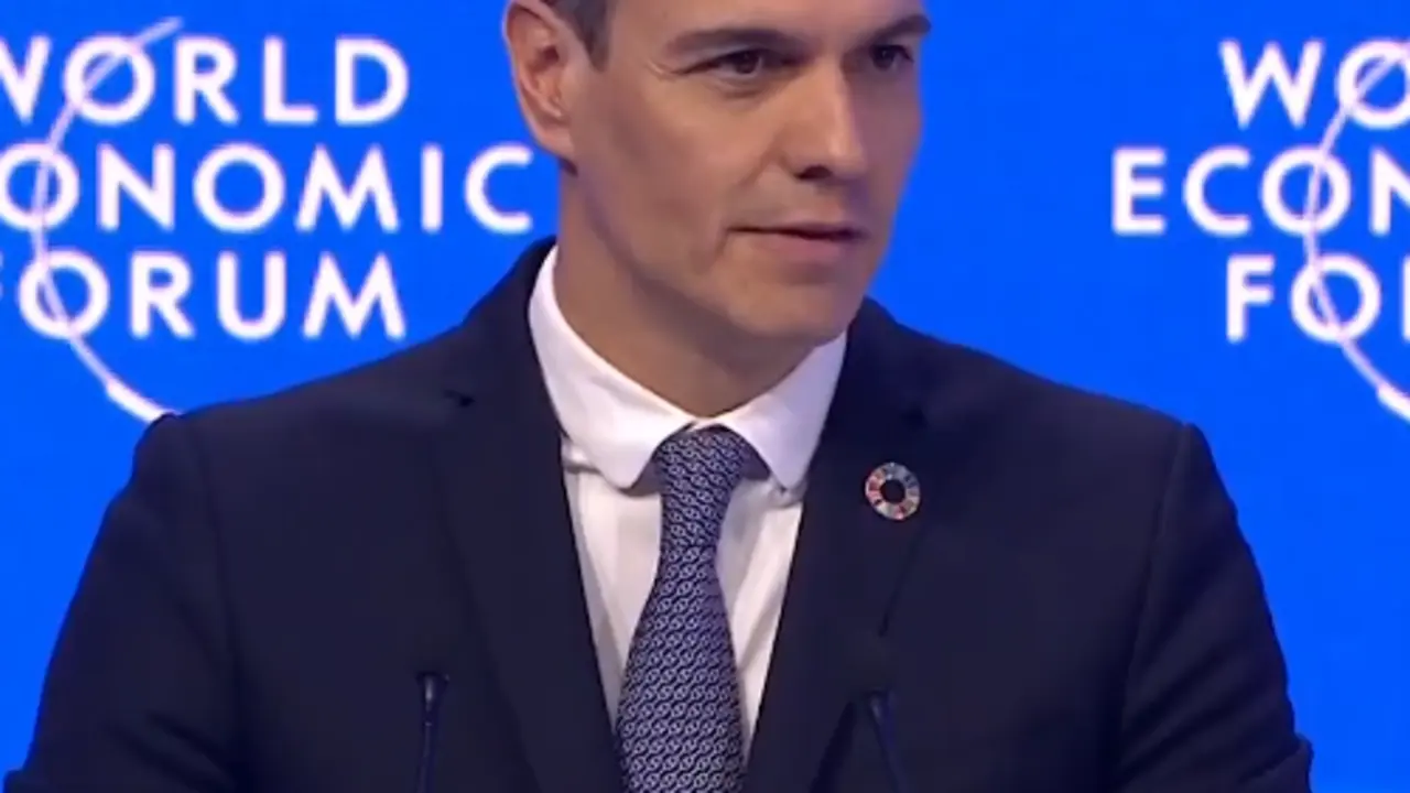 Pedro Sánchez en Davos