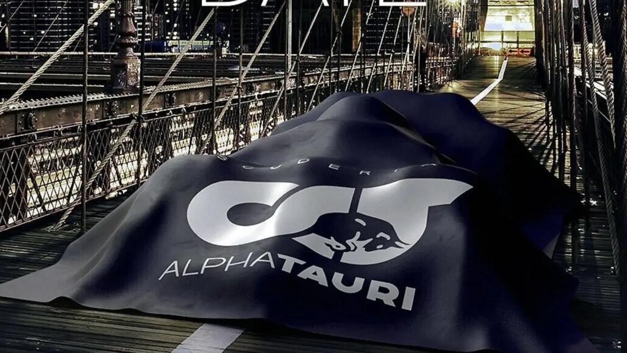 Cartel de presentación del nuevo monoplaza de AlphaTauri | Fuente: AlphaTauri