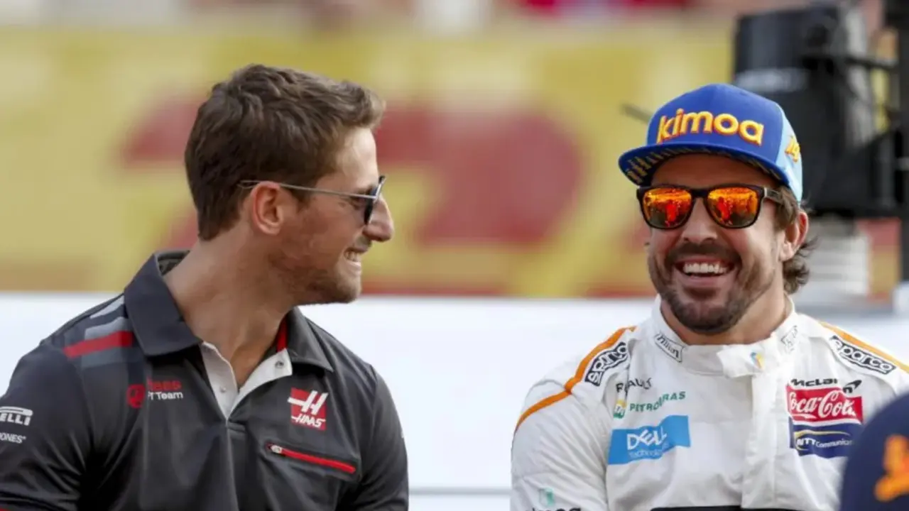 Romain Grosjean y Fernando Alonso | Fuente: Getty Images