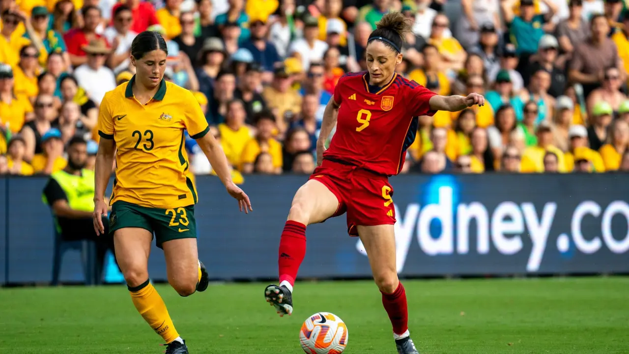 Australia - España de la Copa de Naciones | Fuente: @SEFutbolFem