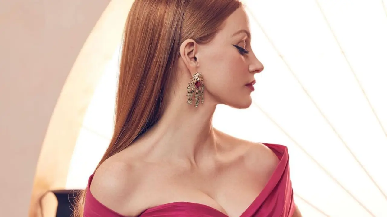 Jessica Chastain fue una de las mejor peinadas y maquilladas de la gala de los SAG Awards 2023 / @sagawards