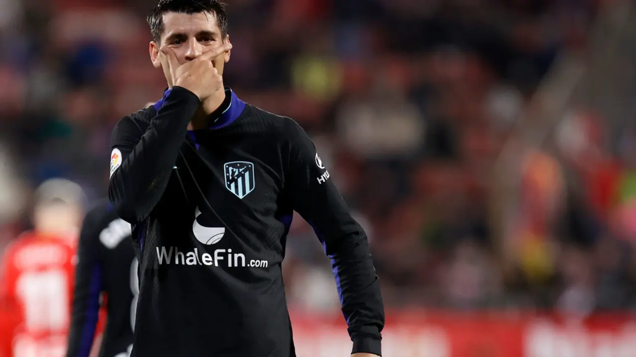 Álvaro Morata tras la victoria del Atlético de Madrid frente al Girona | Fuente: Atlético de Madrid