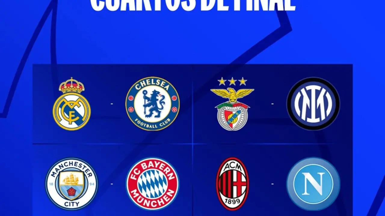 Sorteo de cuartos de final de la Champions League | Fuente: Champions League
