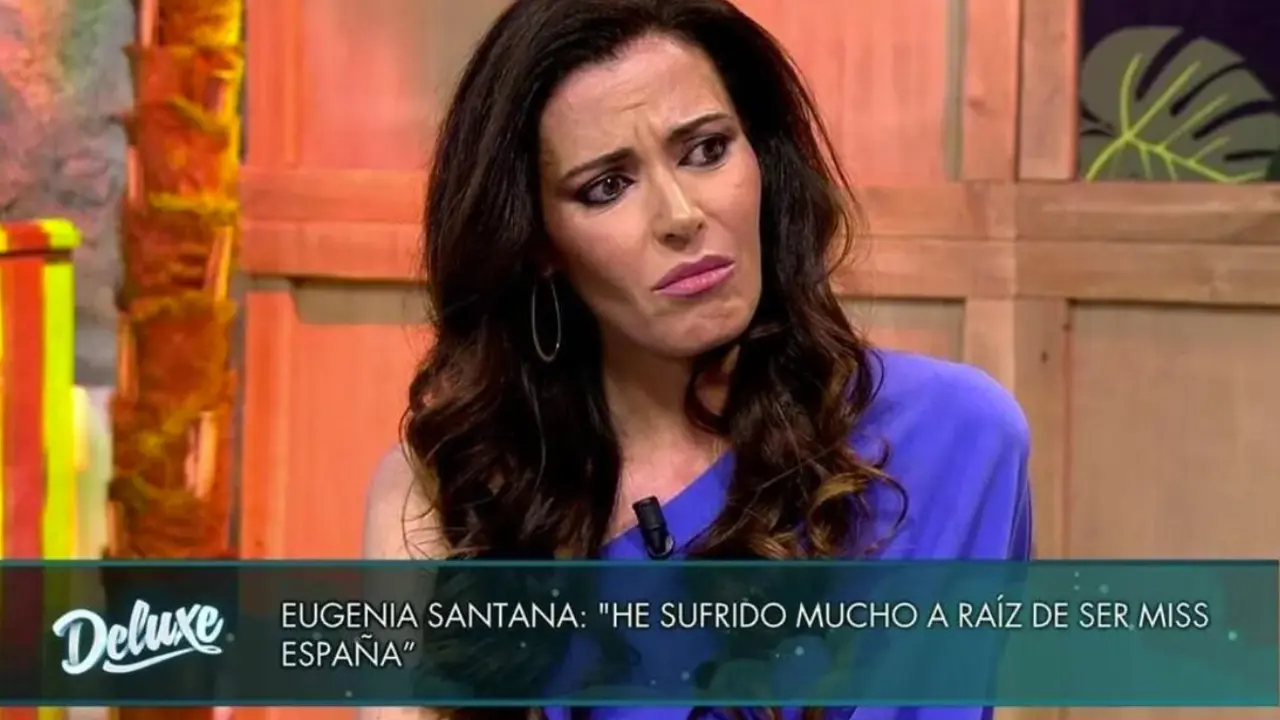 Eugenia Santana durante su intervención en Viernes Deluxe - Telecinco