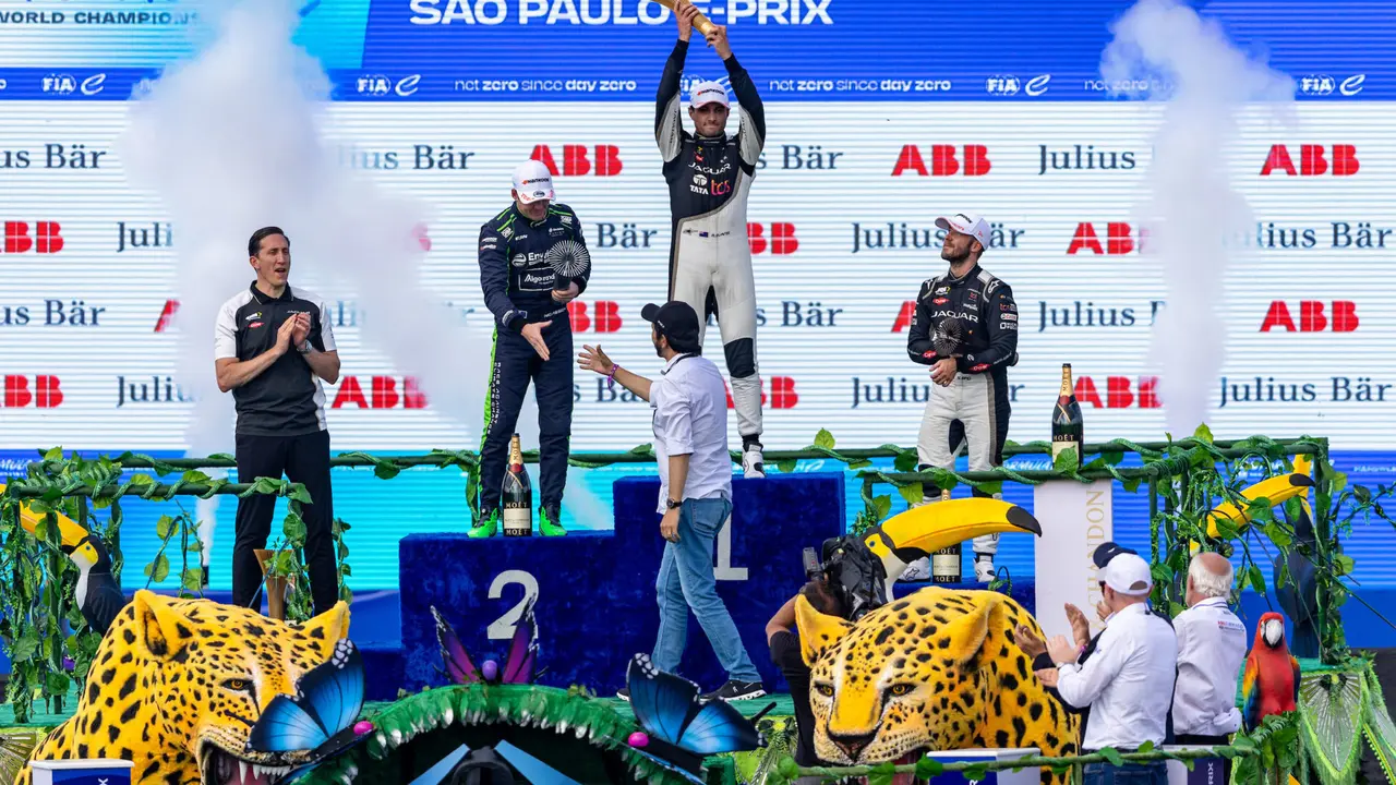 Podio del ePrix de São Paulo | Fuente: Fórmula E