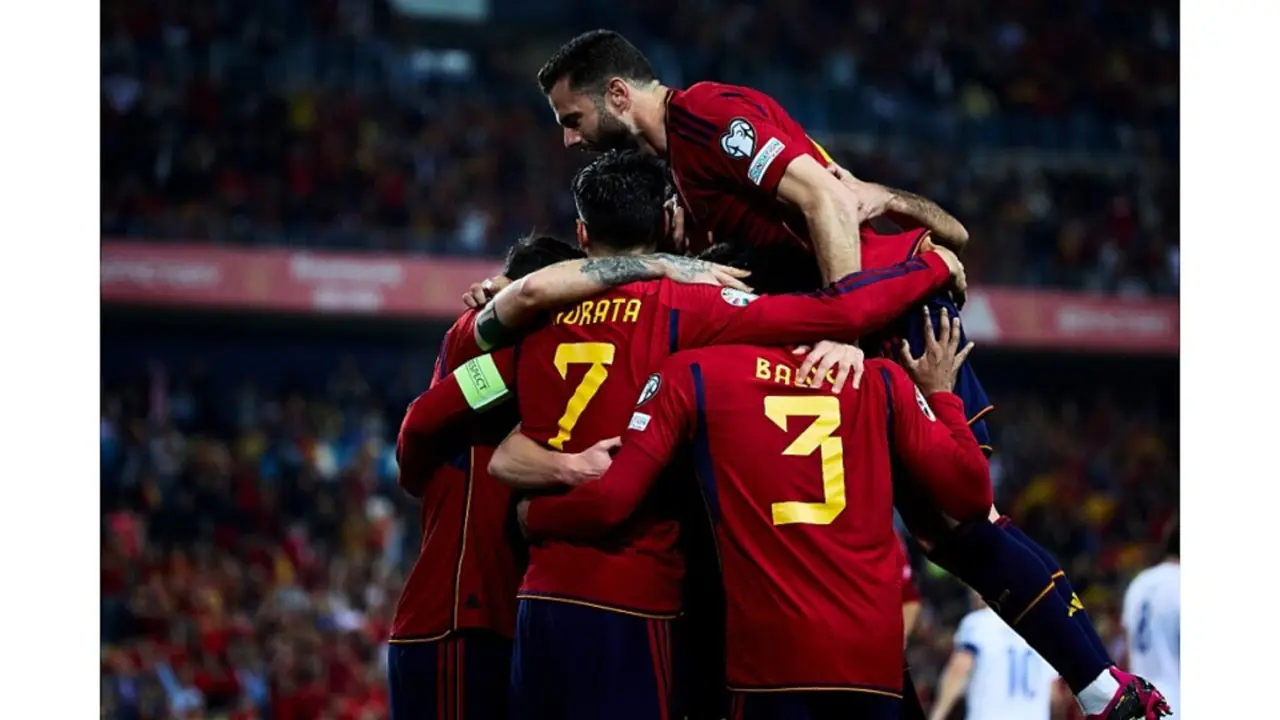 España celebra el 3-0 contra Noruega | Fuente: RFEF