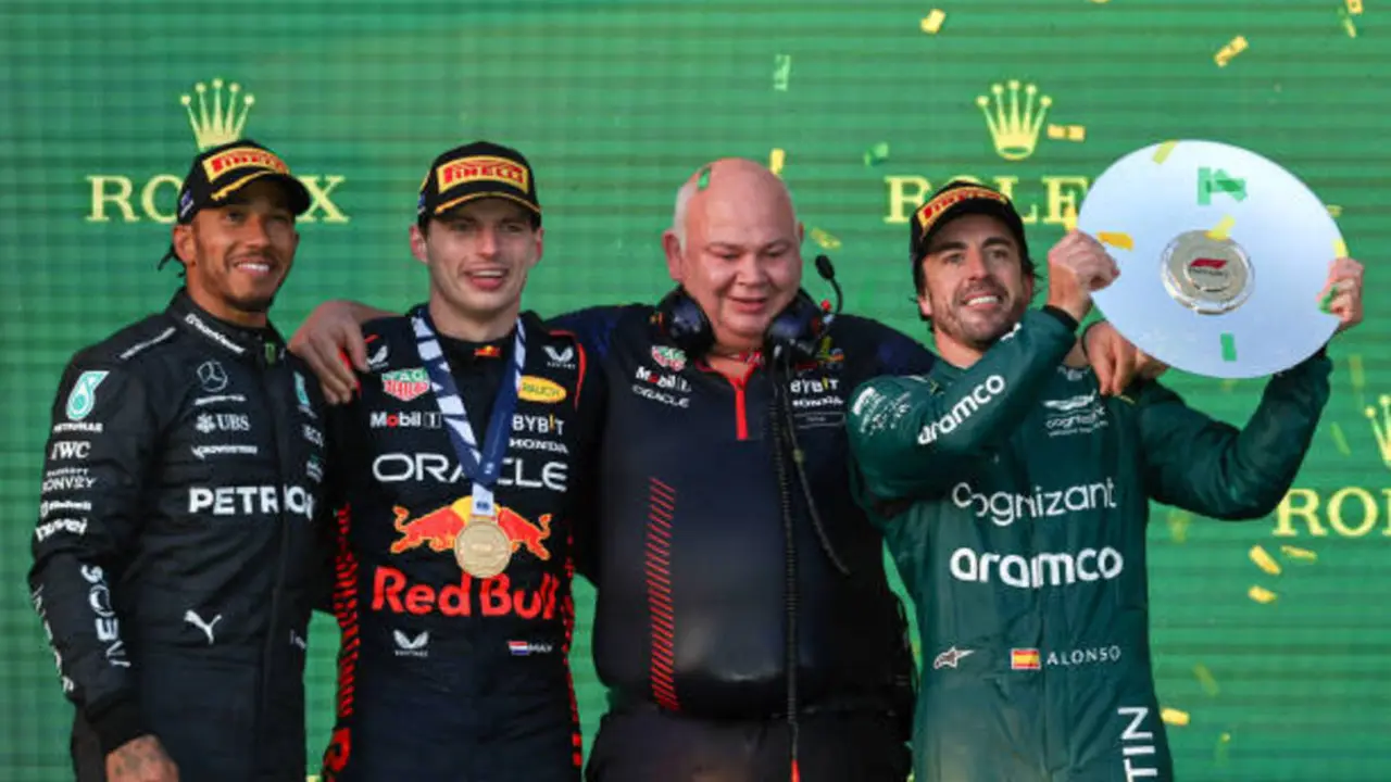 Podio del Gran Premio de Australia 2023 de Fórmula 1 | Fuente: Getty Images