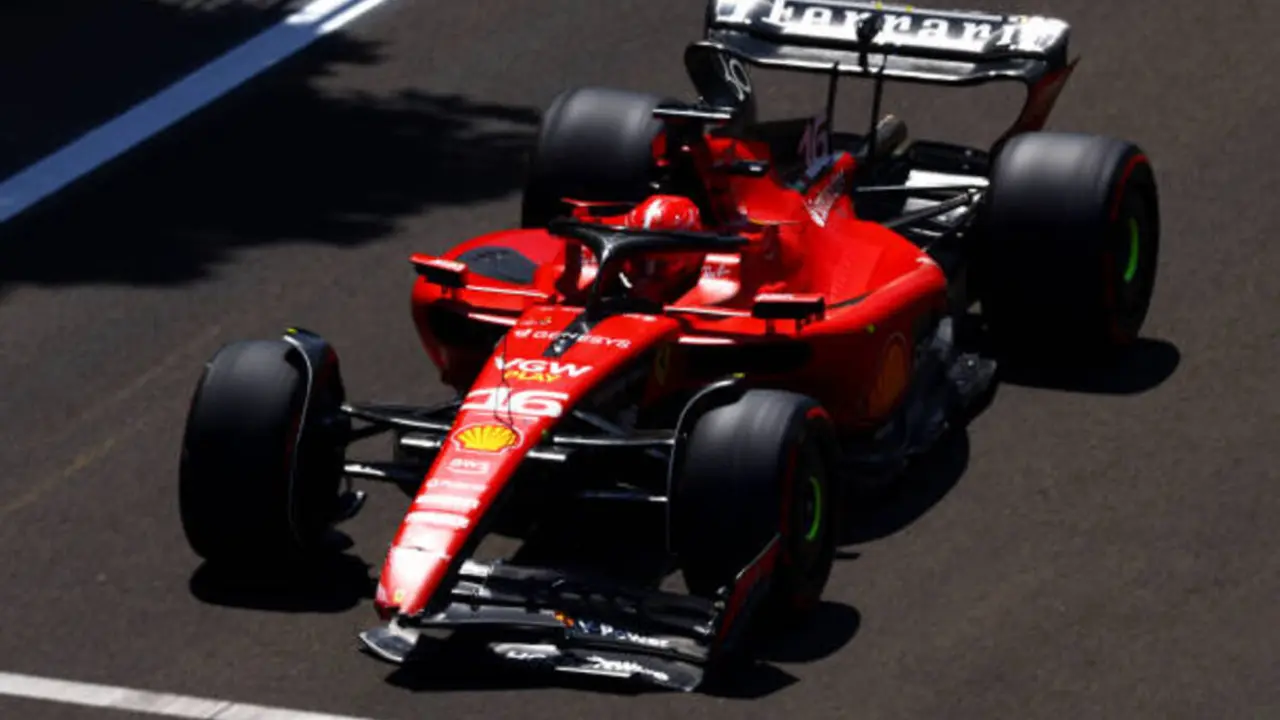 Charles Leclerc en la Sprint Shooutout de Azerbaiyán | Fuente: Getty Images
