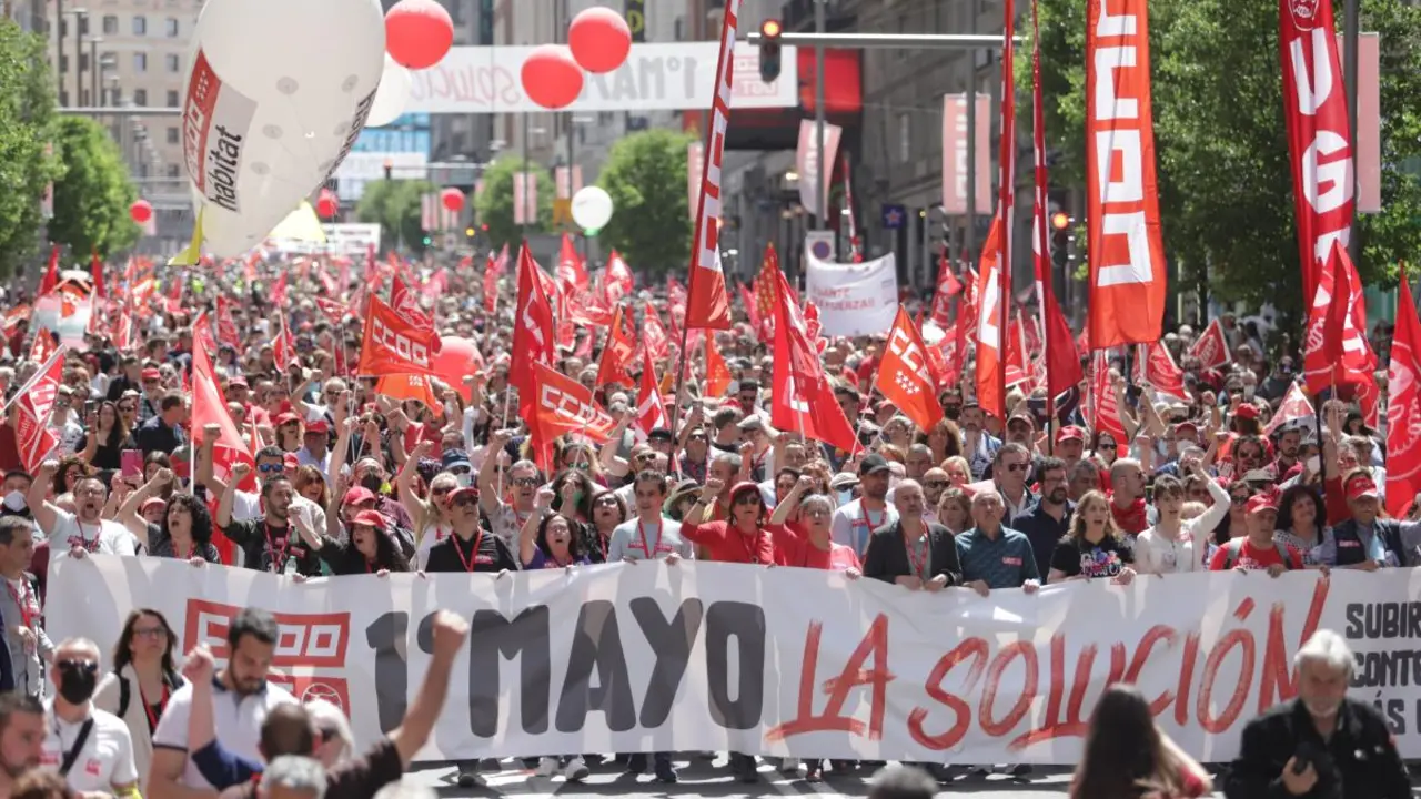 Imagen manifestación 1 de mayo 2022 / CC.OO.
