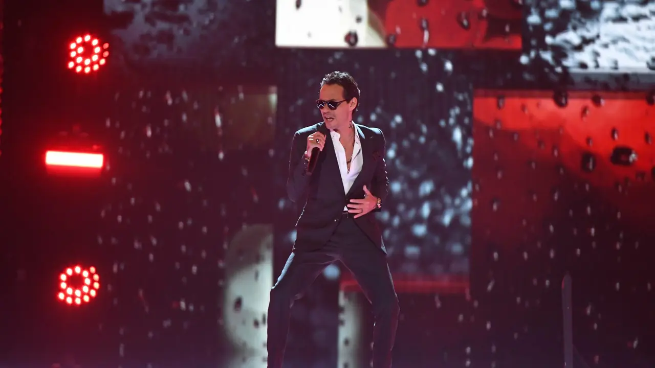 Marc Anthony durante la celebración de los Latin Grammy