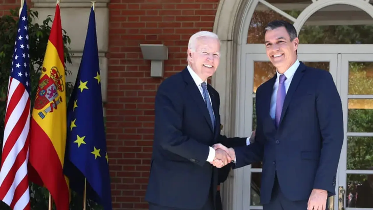 Joe Biden y Pedro Sánchez durante la Cumbre de la Otan celebrada en Madrid / La Moncloa