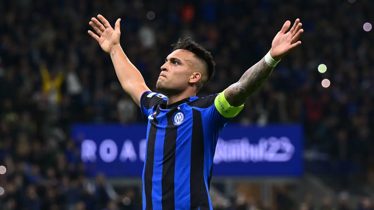 Lautaro Martínez en el Inter de Milan-Milan | Fuente: @Inter_es