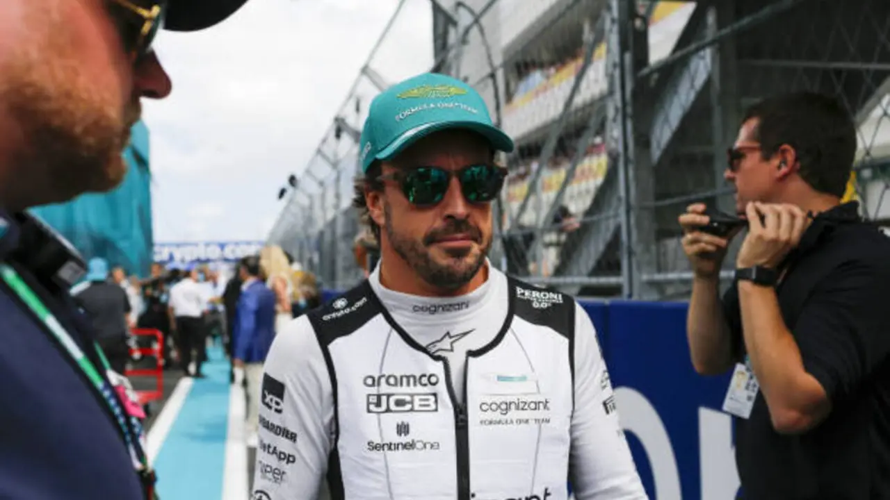 Fernando Alonso en el Gran Premio de Miami 2023 | Fuente: Getty Images