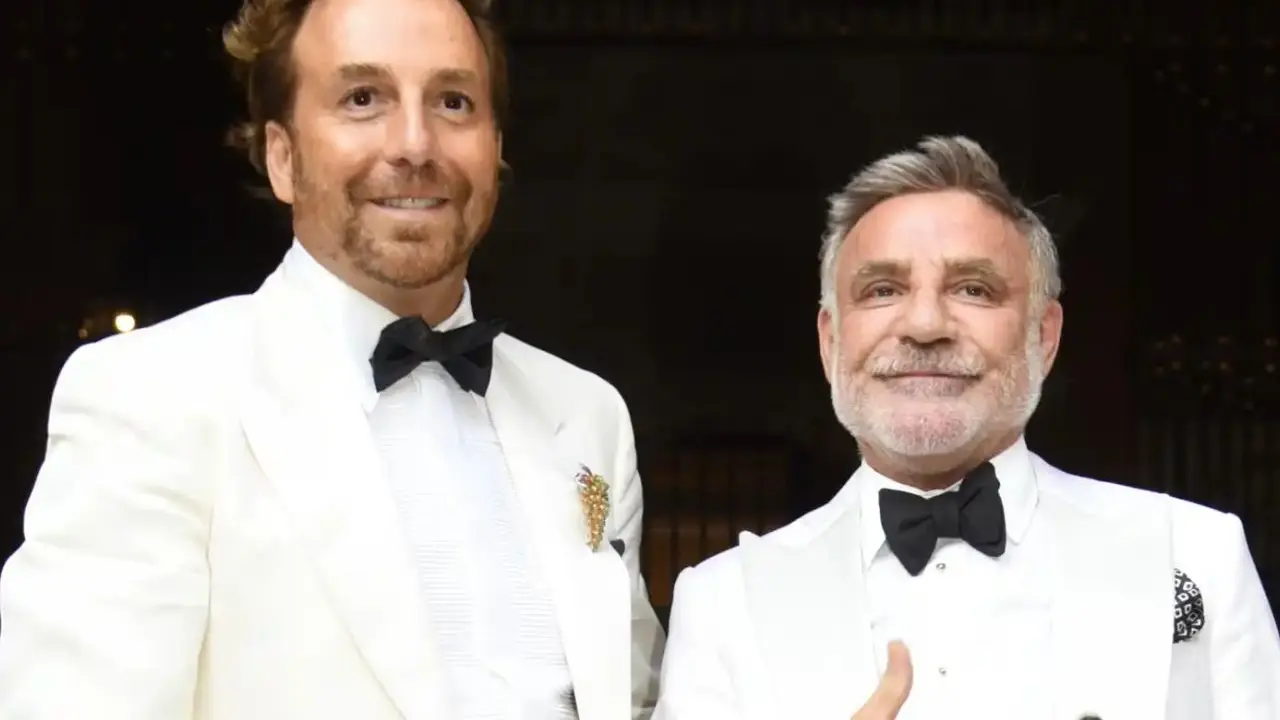 Raúl Prieto y Joaquín Torres el día de su boda en Sevilla - Gtres