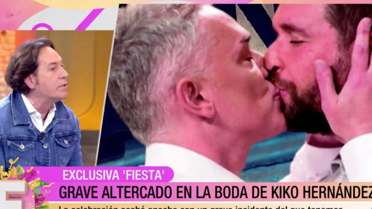 Pipi Estrada detalló en 'Fiesta' los altercados vividos a la salida de la boda de Kiko Hernández - Mediaset