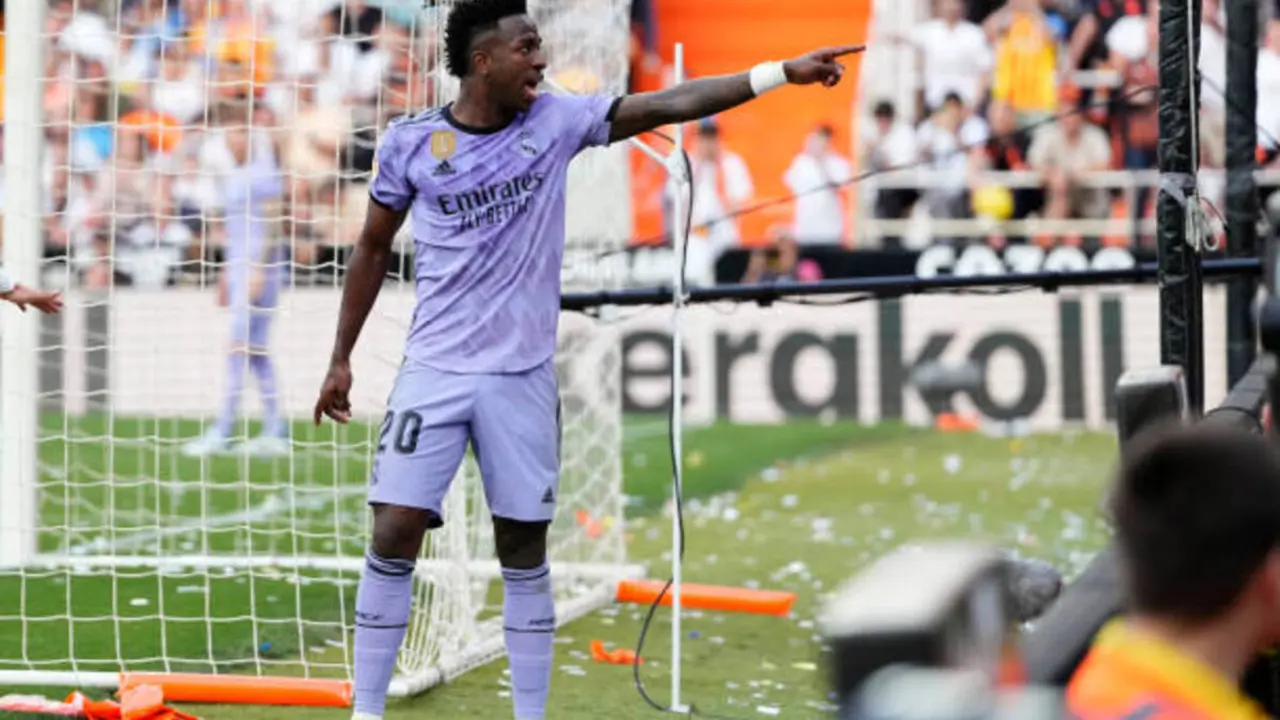 Vinicius en el Valencia-RealMadrid de LaLiga Santander | Fuente: Getty Images