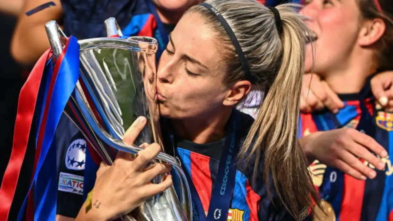 Alexia Putellas tras ganar la Champions Femenina | Fuente: Getty Images