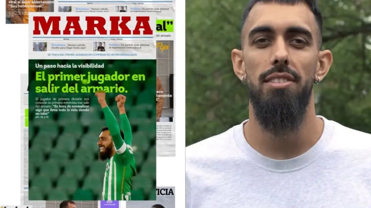 Borja Iglesias protagoniza una campaña contra la homofobia | Fuente: Elaboración propia